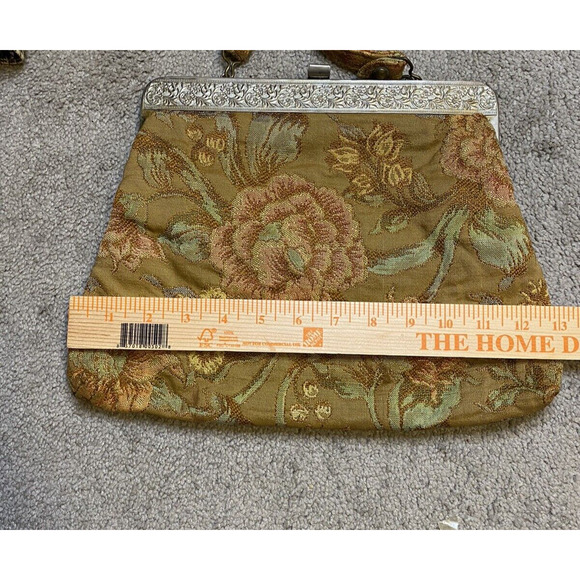 Faye Mell Floral Tapestry Brocade Handbag Purse 50's Vintage - Picture 10 of 10